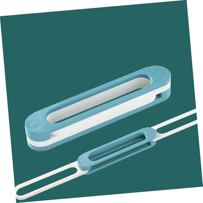 Blue Wall Mounted Shoe Rack Foldable Towel Storage Shelf Bathroom Entryway Organizer - Image 4