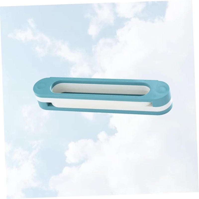 Blue Wall Mounted Shoe Rack Foldable Towel Storage Shelf Bathroom Entryway Organizer - Image 5