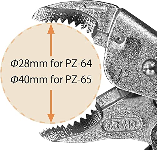 Engineer Screw Removal Locking Pliers Easy Screw removal, simply grip the screw head & twist it out! anti-slip elastomer comfort grips easy release handles (allows one-handed operation) (PZ-65) - Image 4