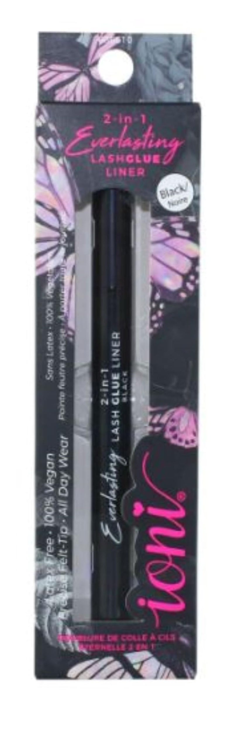 IONI 21 Everlasting LASH GLUE  BLACK EYELINER 100 VEGAN
