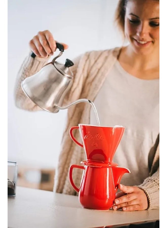 ميليتا عبوة من 4 فلاتر قهوة أصلية، عبوة من 40 فلترًا، لون أبيض - Image 3