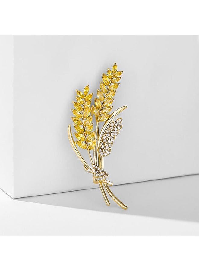 بيوند آذان من بروش القمح ، دبابيس بروش مضادة للصدأ ومضادة للبهتان ، مشبك وشاح الصدار للنساء الفتيات (ذهبي) - Image 5