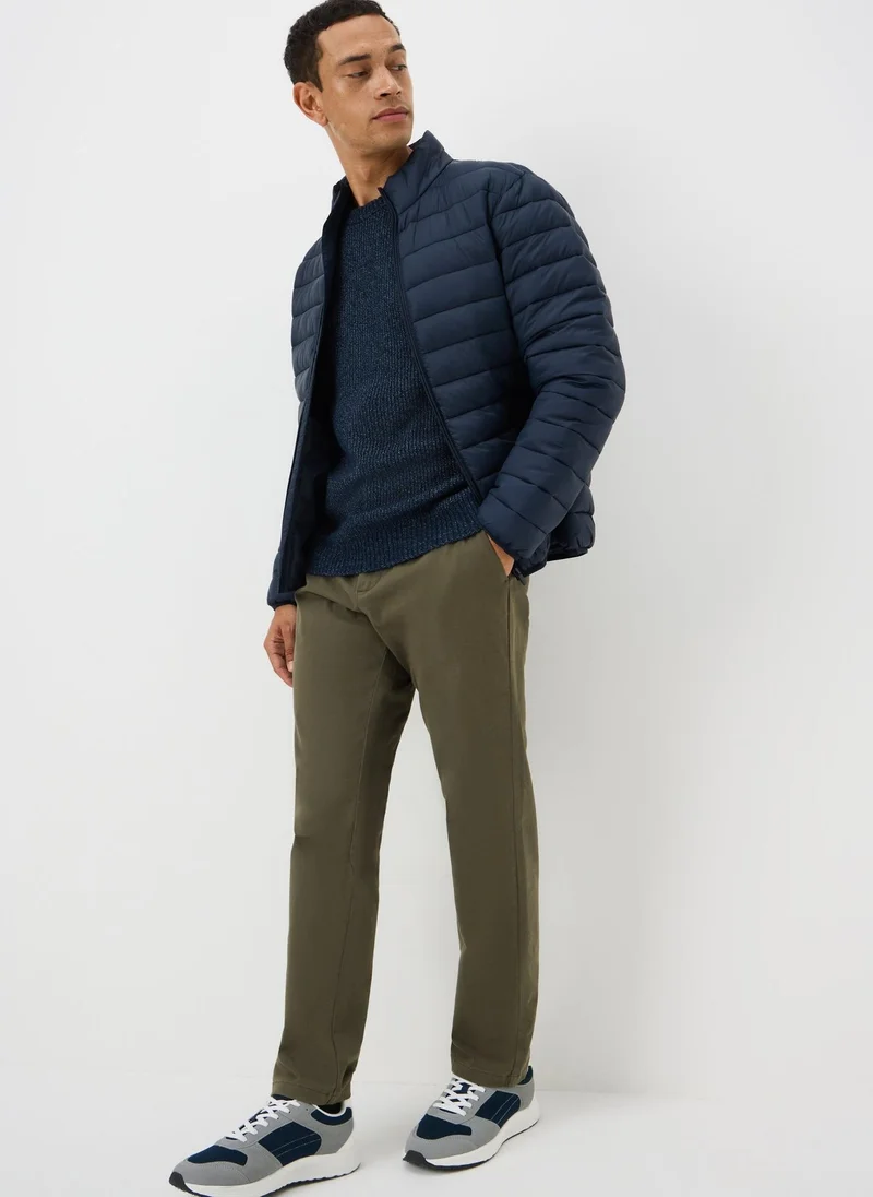 Matalan Navy Ribbed Crew Jumper