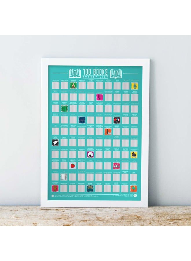 Gift Republic 100 Books Scratch Off Bucket List Poster - Image 5