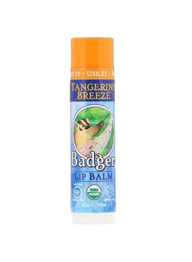 Badger Company Lip Balm Tangerine Breeze .15 oz 4.2 g - Image 2
