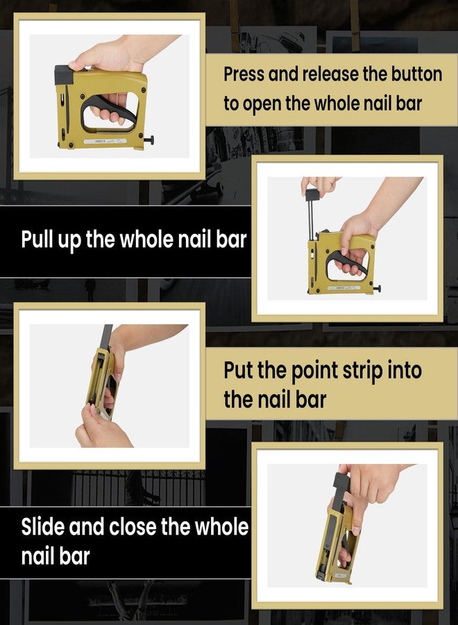 Anrain Point Driver for Picture Framing with 2000 Points, Portable Point Driver for Joiner DIY 2000 Points，Picture Framing Tool with Flexible Point Nails, for Flexible and Rigid Framers - Image 3