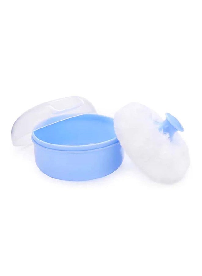 STAR BABiES Star Babies - Combo Pack of 2- Powder Puff  with Disposable Scented Bag (5 Pcs w/Dispenser)- Blue/White  - Image 3