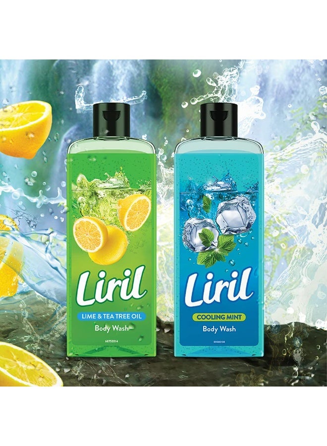 ليريل غسول الجسم بالليمون وشجرة الشاي من ليريل، 250 مل، جل استحمام سائل منعش للاستحمام للرجال والنساء، منعش ومتجدد مع غسول الجسم ليريل - Image 3