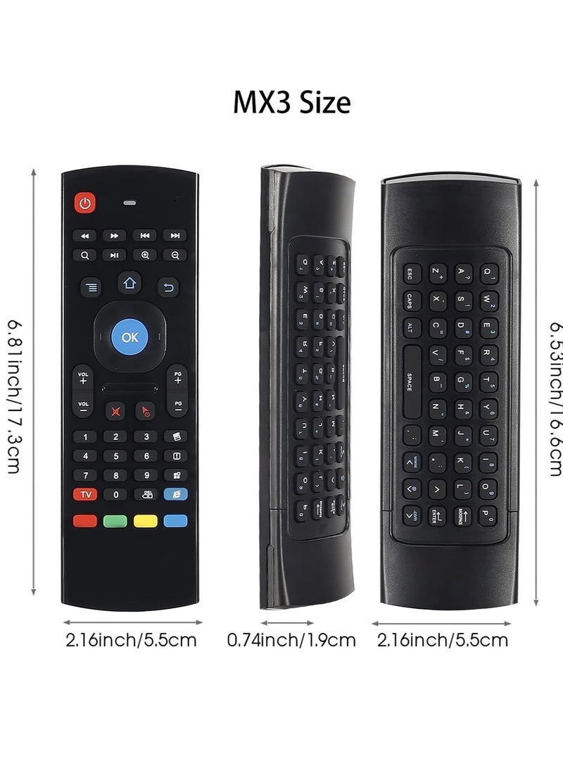 PopZa 2.4G Mini Wireless Air Mouse Multifunctional Remote Control IR Air Mouse for Android Smart TV 3 Gyro 3 Sensor G-Box HTPC Mini PS3/4 Xbox 360 with USB with battery - Image 5