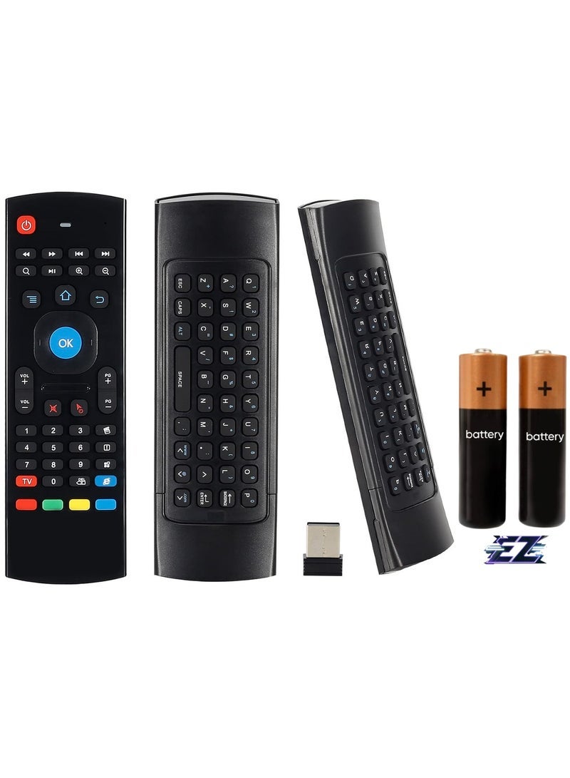 PopZa 2.4G Mini Wireless Air Mouse Multifunctional Remote Control IR Air Mouse for Android Smart TV 3 Gyro 3 Sensor G-Box HTPC Mini PS3/4 Xbox 360 with USB with battery - Image 1