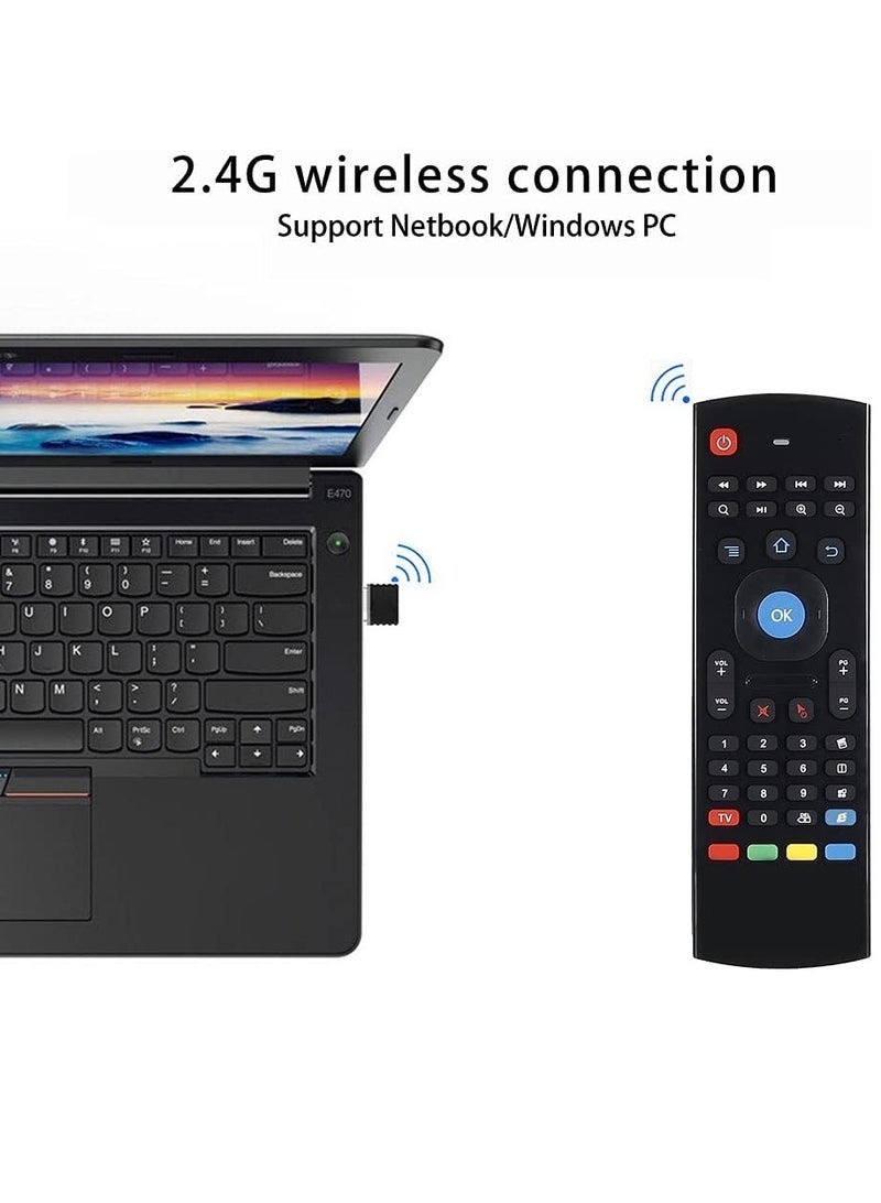 PopZa 2.4G Mini Wireless Air Mouse Multifunctional Remote Control IR Air Mouse for Android Smart TV 3 Gyro 3 Sensor G-Box HTPC Mini PS3/4 Xbox 360 with USB with battery - Image 3