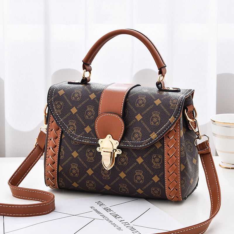 Bag For Women 2023 New High-Grade Cross-Body Printed Small Square Bag Trendy All-Match Shoulder Handbag - Image 4