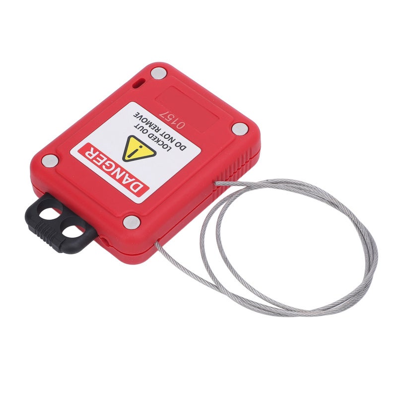BOZZYS Adjustable Cable Lockout Stainless Steel PVC Coated Self Locking Cable Lock - Versatile Locking Solution with Automatic Locking Mechanism for Industrial Equipment Safety - Image 3