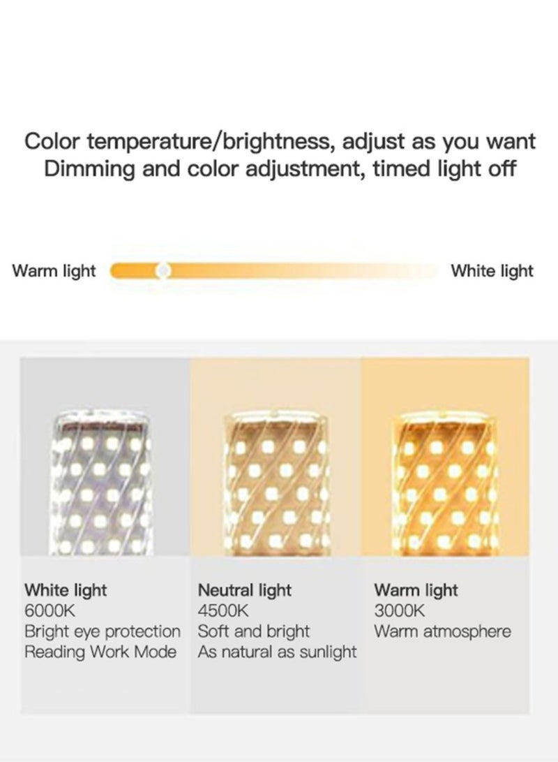 هاي لوك مصباح أرضي بقطب مستقيم LED أنيق بتصميم حديث وفاخر مع غطاء مصباح مجعد وثلاثة خيارات للتعتيم بالألوان لغرفة النوم أو غرفة المعيشة أو المكتب باللون الأسود المحدث. - Image 5