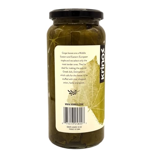 Krinos Grape Leaves in a Jar  Gourmet Leaves Premium Quality 16 Ounces 454 grams - Image 5
