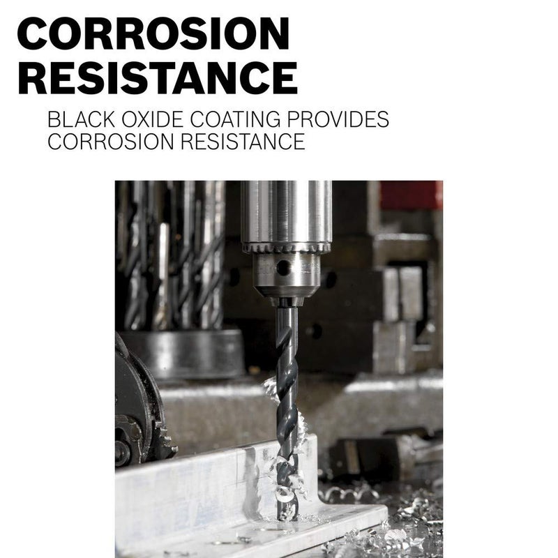 بوش Bosch Bl21A مجموعة متنوعة مكونة من 21 قطعة لقم ثقب معدنية من الأكسيد الأسود مع علبة متضمنة للتطبيقات في البلاستيك والخشب المعدني ذو القياس الخفيف - Image 3