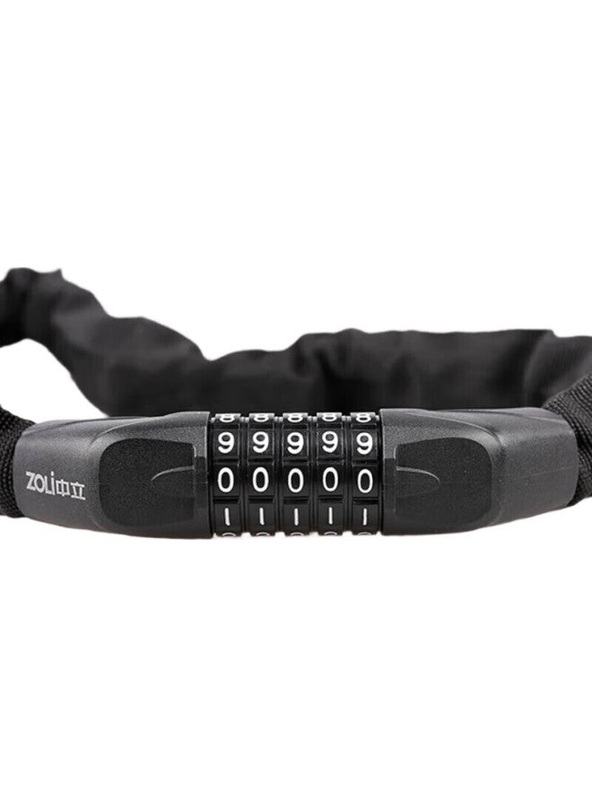 Zoli 85605 Mountain Bike Lock, Universal Chain Ring Anti-Theft Lock With Extended Cover, Glass Door Combination Lock - Image 3