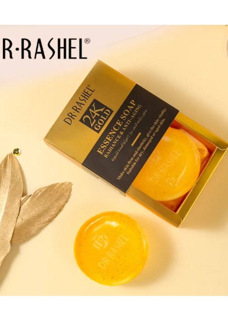 DR. RASHEL 24k Gold Radiance And Anti Aging Soap 100 grams - Image 1