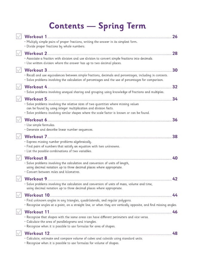 KS2 Maths 10-Minute Weekly Workouts - Year 6  - Image 5