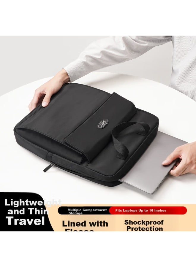 Right Away Laptop Bag, 16-inch Handheld Slim Notebook Bag, For Huawei, Apple, Lenovo Legion, Xiaomi, With Shock-absorbing Inner Pocket - Image 1