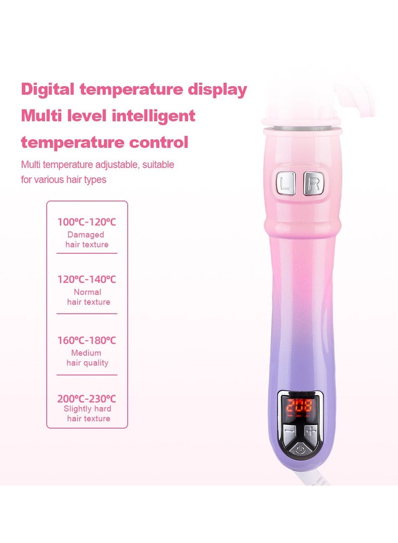 general Curling iron large wave hairstylist hair ceramic rotating electric curling wand for creating charming curls UK version - Image 2