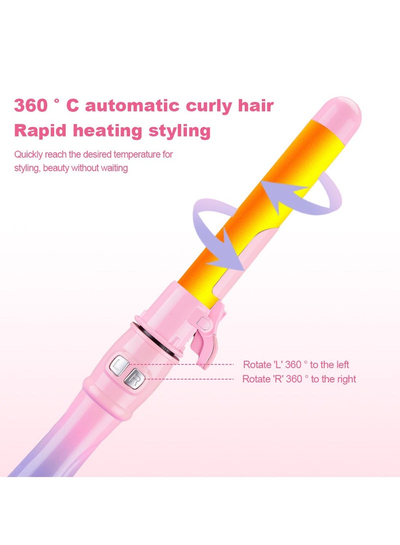general Curling iron large wave hairstylist hair ceramic rotating electric curling wand for creating charming curls UK version - Image 3