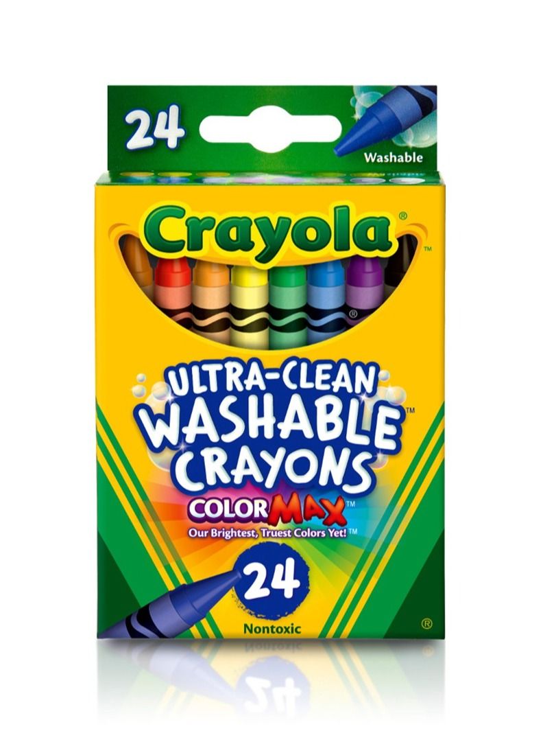 Crayola Ultra Clean Washable Crayons Color Max 24 Pieces