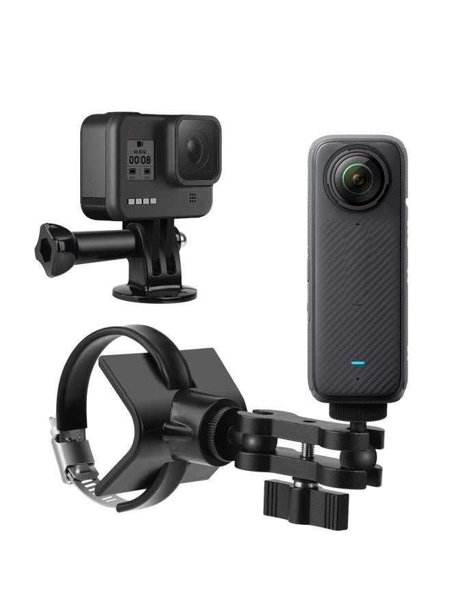 CamKix BarGrip Universal Roll Bar Camera Mount Clamp for Action Cams – Fits 1”–2” Round, Square & Profile Bars | 360° Adjustable Dual Ball Arm | Compatible with GoPro, Insta360, DJI | For UTVs, ATVs, Boats - Image 1