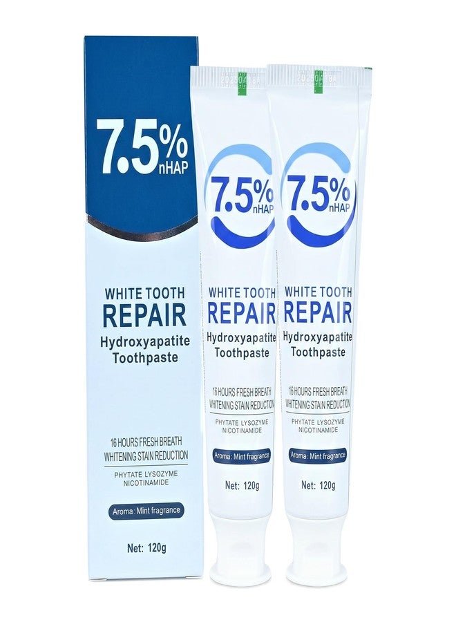 jckjhumin 2-Pack Hydroxyapatite Toothpaste, Enamel Protection & Tooth Strengthening, Fresh Breath, Mild Mint Formula, Daily Oral Health Care - Image 1