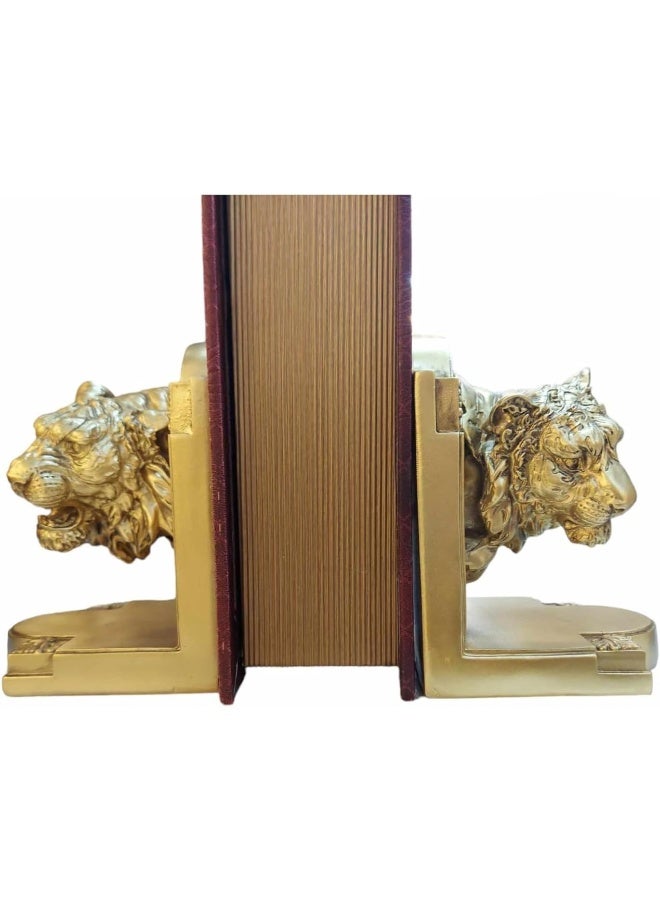 نمر الراتنج، حوامل كتب زخرفية للكتب الثقيلة ديكور منزلي للمجلات مكتبة سطح المكتب - Image 1
