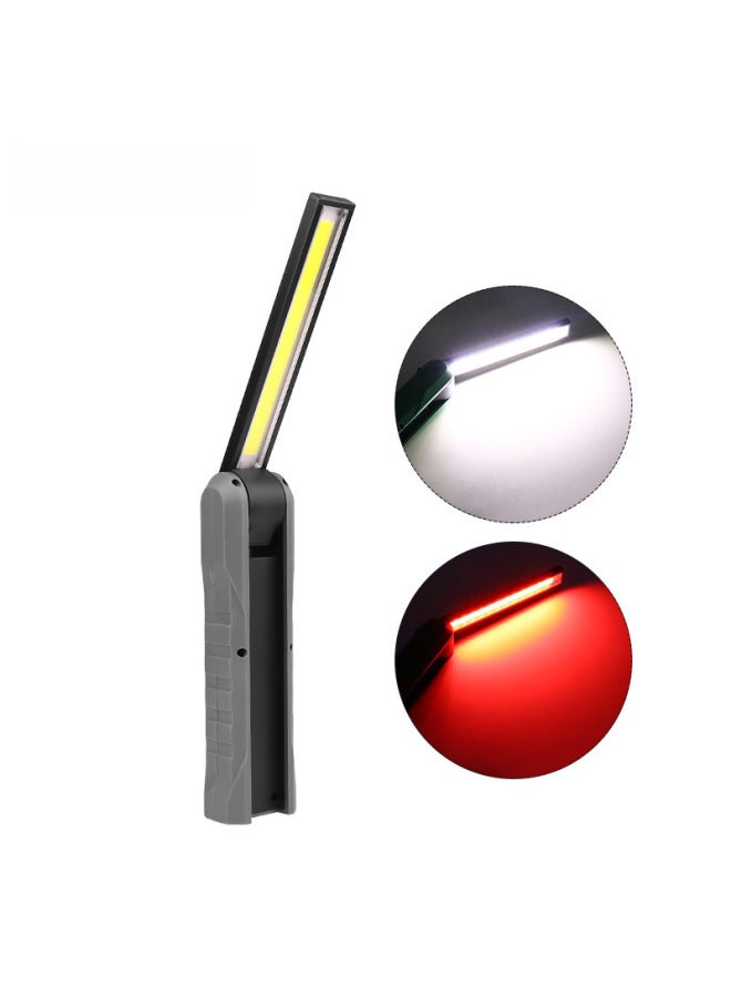 Loquat Multifunctional COB LED Foldable With Magnet Warning USB Charging Strong Light Work Light Car Inspection Light-Color:8003 Yellow - Image 4