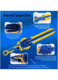 Generic Swivel Fighting Langrisser Children's Toy Boy's Sword Glare Light Sword Swivel Gyro Mound-Color:Mini [ring Tao Long King] Direct Shooting Without Storage  - Image 4