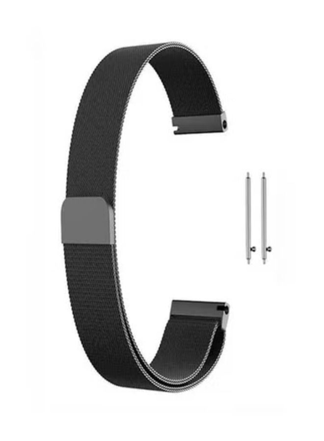 Samsung Galaxy Watch 46Mm Sm R800 Premium Strong Magnetic Lock Stainless Steel Smart Watch Band Strap Black - Image 2