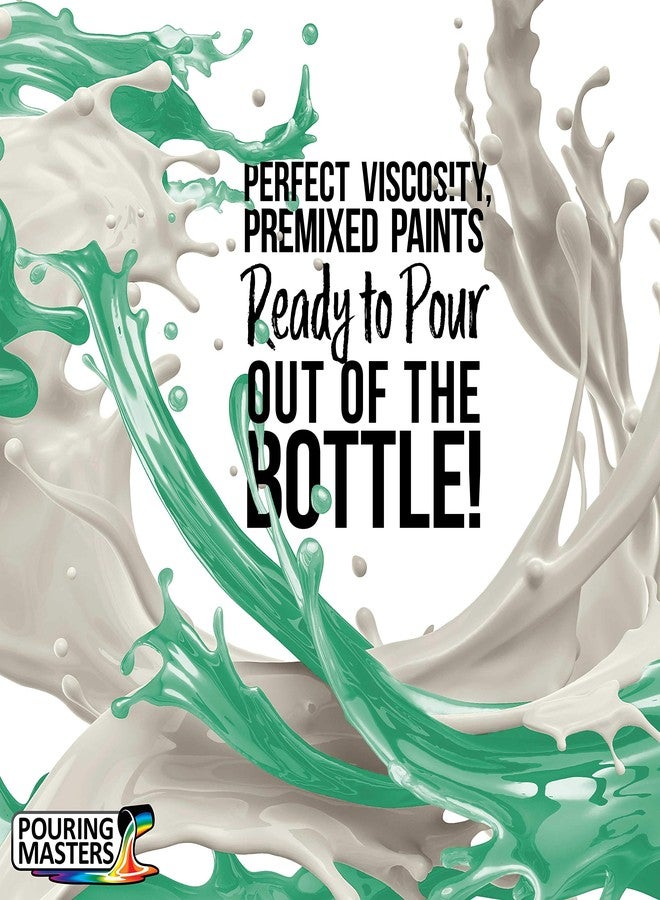 POURING MASTERS Seaglass Green Acrylic Ready to Pour Pouring Paint - Premium 32-Ounce Pre-Mixed Water-Based - for Canvas, Wood, Paper, Crafts, Tile, Rocks and More - Image 2