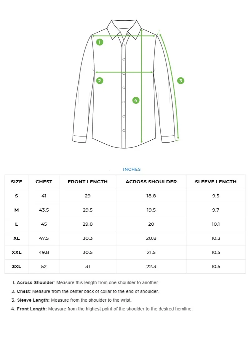THE BEAR HOUSE Men's Cotton Shirt | Casual & Formal Long Sleeve Slim Fit | Classic Button-Down, Office & Everyday Wear, Comfortable & Breathable Fabric