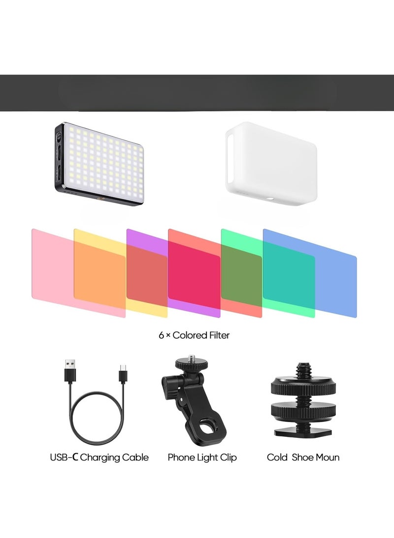 Rechargeable LED Video Light with 120 Lamps – 3000mAh Battery, Dimmable 2500K–9000K, CRI 95+ – Cold Shoe Mount for Camera, Mobile, iPad, Laptop, TikTok, and Live Streaming  - Image 2