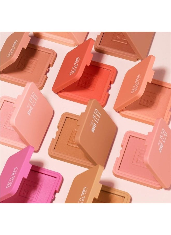 3INA 3INA The Blush 362 - Natural, Light Mineral Powder Blush For Sensitive Skin - Blendable, Buildable Rouge To Give Skin A Pigmented, Dewy Glow - Vegan, Cruelty Free, Eco Friendly Blush Makeup - 0.26 Oz  - Image 3