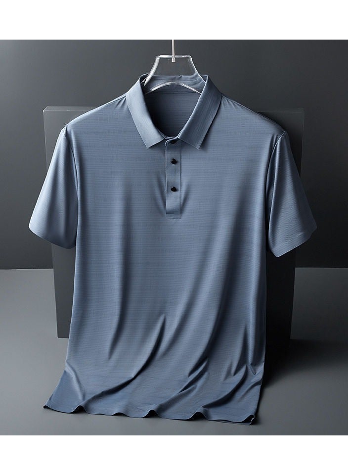KUYING New Casual Thin Ice Silk Short Sleeves 