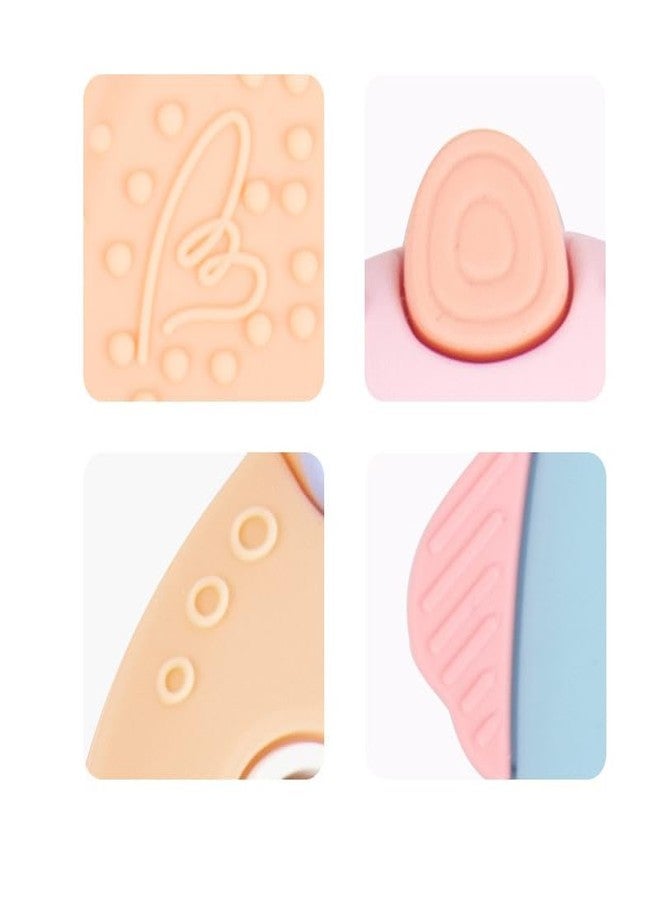 Rukan Teether 6-12 Months Soft Toys, Sensory Toys for Kids Textured Surface for Soothing Gums, BPA Free Hen (Orange) - Image 4