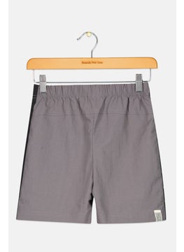 The Giving Movement Toddlers Girl Brand Logo Shorts, Dark Grey  - Image 2