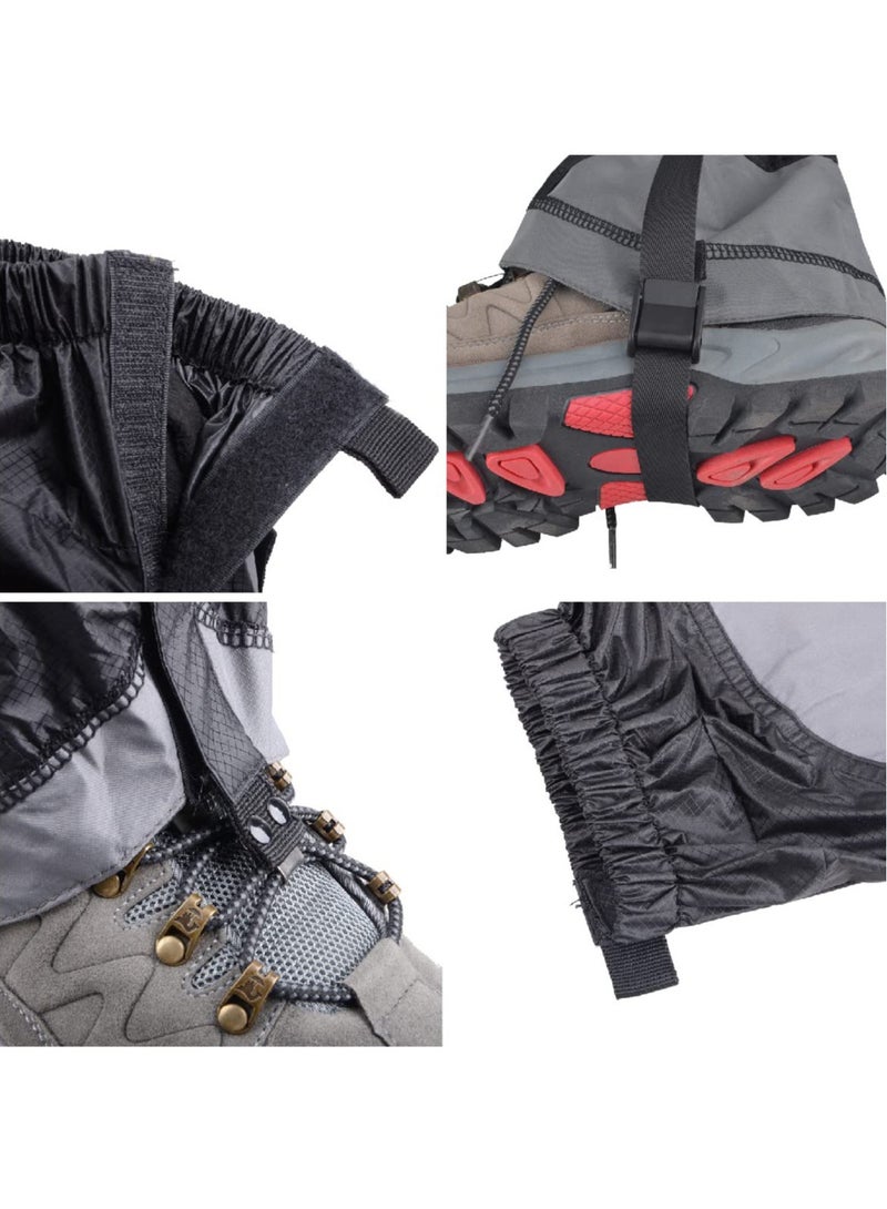 Excefore Waterproof Gaiters, Low Ankle Running Gaiters with UV Protection for Men Women Hiking Lower Trail Running Gaiters Lightweight Boot Gaiters Hiking Walking - Image 4