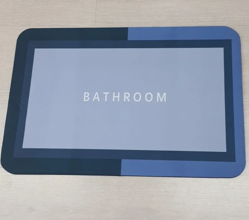 5DM Super Water Absorbent Non-Slip Base Rectangular Bath Mat (58*38)cm