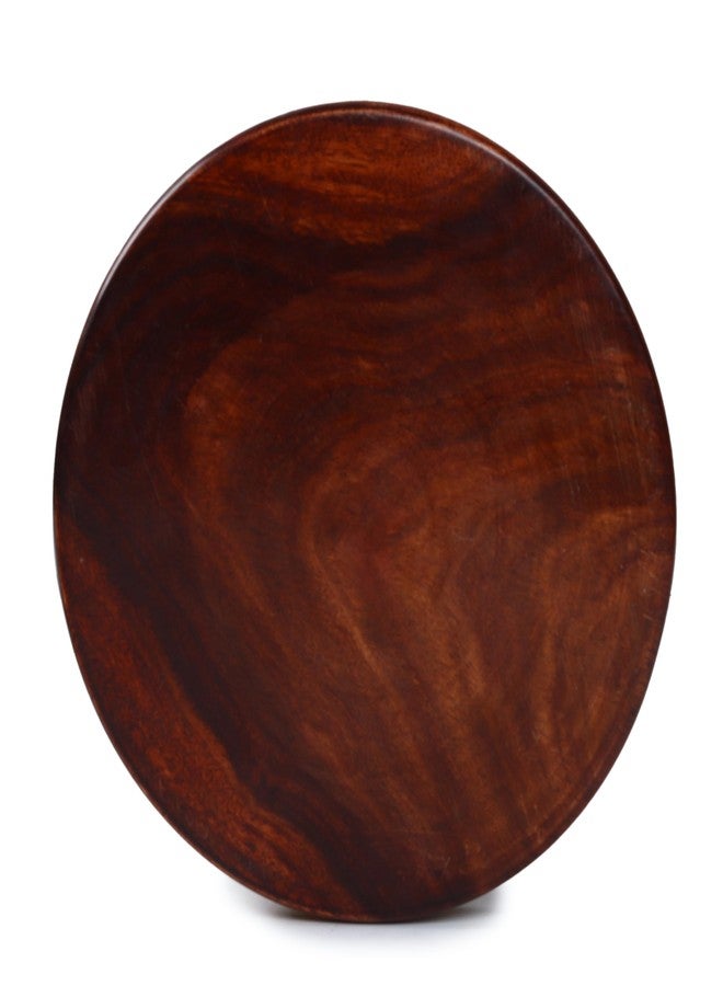 PTR Sheesham Wood Chakla Belan Set Handcrafted from Strong Natural Wood 9 Inch Rolling Board with 12 Inch Rolling Pin for Everyday Kitchen Use Chakla Belan Set (Dark Brown) - Image 5