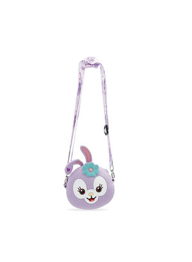 PALAY® Purse For girls, Mini Adorable Stella-Lou Silicone Sling Shoulder Bag For Girls: Durable, Adjustable Strap, Vibrant Purple Kids Cartoon Handbag For Keys, Coins, Snacks - Perfect Girl Gift - Image 1