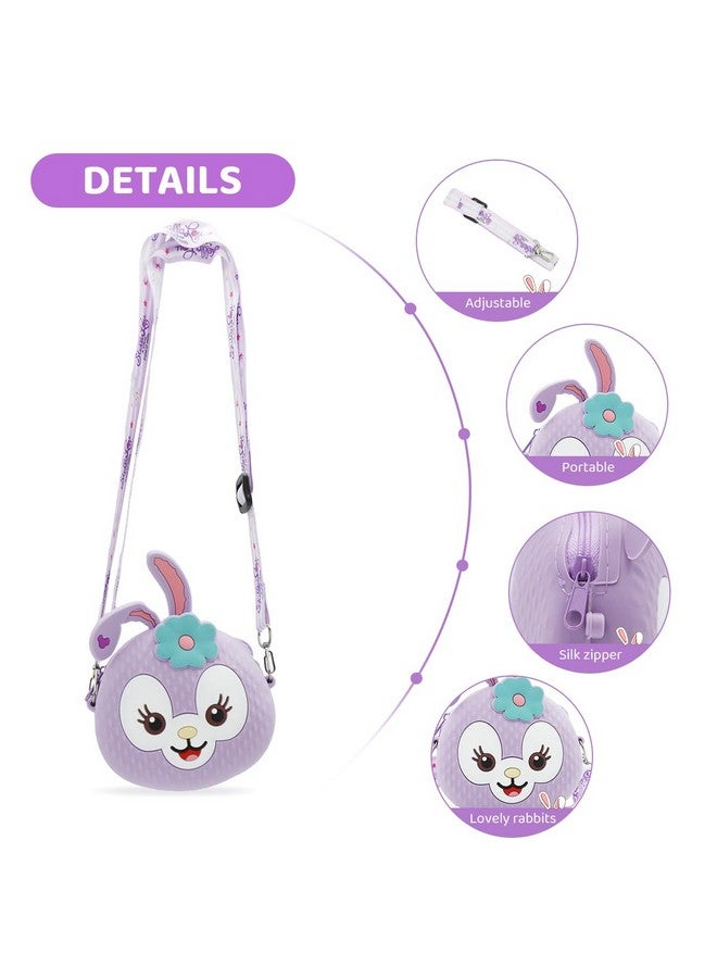 PALAY® Purse For girls, Mini Adorable Stella-Lou Silicone Sling Shoulder Bag For Girls: Durable, Adjustable Strap, Vibrant Purple Kids Cartoon Handbag For Keys, Coins, Snacks - Perfect Girl Gift - Image 4