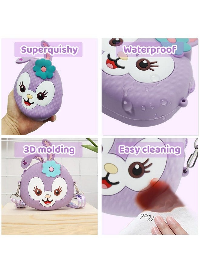 PALAY® Purse For girls, Mini Adorable Stella-Lou Silicone Sling Shoulder Bag For Girls: Durable, Adjustable Strap, Vibrant Purple Kids Cartoon Handbag For Keys, Coins, Snacks - Perfect Girl Gift - Image 3