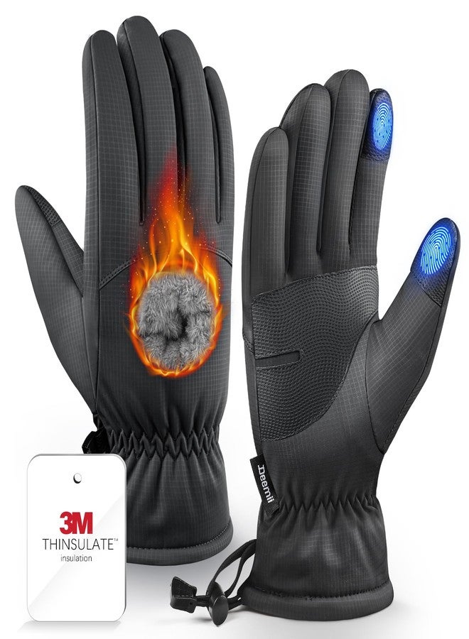Deemii -10℉ Winter Gloves Men Women Made with 11M Insulation & Plush Lining, Windproof & Water-Resisitant Glove for Cold Weather with Touchscreen Fingers, for Running - Image 1