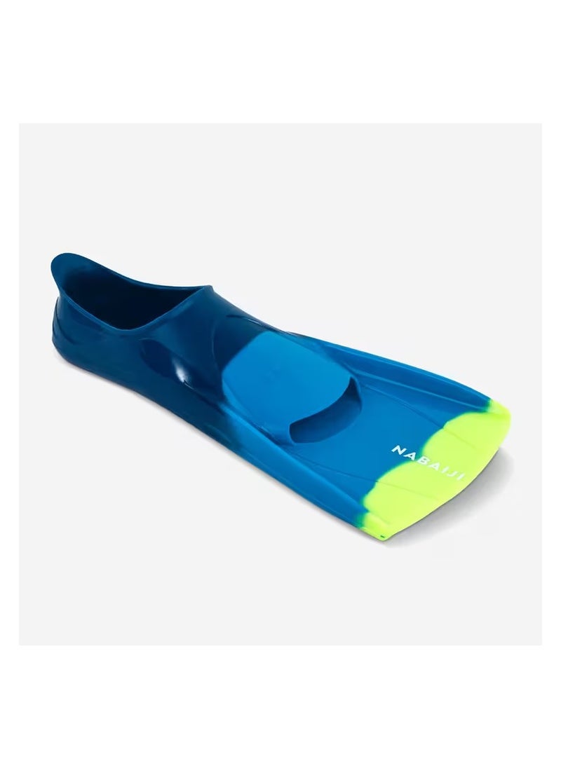 NABAIJI SILIFINS 500 SHORT SWIMMING FINS - 3 COLOURS NAVY BLUE/ BLUE/YELLOW  - Image 1