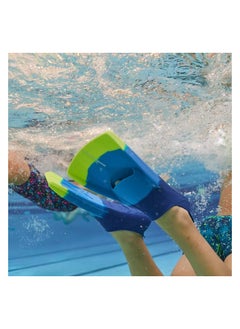 NABAIJI SILIFINS 500 SHORT SWIMMING FINS - 3 COLOURS NAVY BLUE/ BLUE/YELLOW  - Image 2