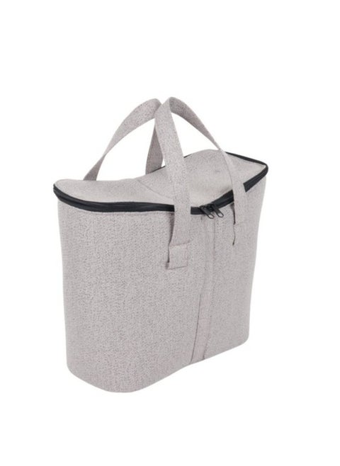 A basket and bag to carry tea and coffee thermoses and coffee pots for trips and picnics made of durable materials, ensuring their long-term use